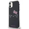 Hello Kitty HKHCN61HKHLK Apple iPhone 11 / Xr 6.1″ juodos spalvos kietas dėklas IML Kitty Face