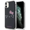 Hello Kitty HKHCN61HKHLK Apple iPhone 11 / Xr 6.1″ juodos spalvos kietas dėklas IML Kitty Face