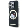 Hello Kitty HKHMP16LHSWKK Apple iPhone 16 Pro 6,3″ juodos spalvos kietas dėklas IML Sweet Kitty Magsafe