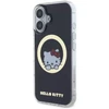 Hello Kitty HKHMP16SHSWKK Apple iPhone 16 6,1″ juodos spalvos kietas dėklas IML Sweet Kitty Magsafe