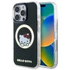 Hello Kitty HKHMP16LHSWKK Apple iPhone 16 Pro 6,3″ juodos spalvos kietas dėklas IML Sweet Kitty Magsafe