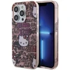 Hello Kitty HKHCP15XHDGPTP Apple iPhone 15 Pro Max 6.7″ rožinės spalvos kietas dėklas IML Tags Graffiti