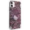 Hello Kitty IML Žymos Graffiti dėklas iPhone 11 / Xr - rožinis