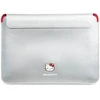 Hello Kitty Dėklas kompiuteriui HKCS14PGHDLMS 14″ sidabro spalvos PU Metal Logo