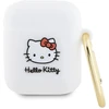 Hello Kitty Silikoninis 3D dėklas su katytės galvos dizainu, baltas, skirtas AirPods 1/2
