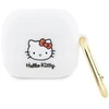 Hello Kitty HKA33DKHSH AirPods 3 Dėklas baltos spalvos Silicone 3D Kitty Head