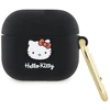 Hello Kitty HKA33DKHSK AirPods 3 Dėklas juodos spalvos Silicone 3D Kitty Head