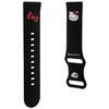 Hello Kitty Universal apyrankė HKUWLSCHBLK Silicone Kitty Head juodos spalvos 22mm