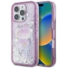 Hello Kitty HKHCP16LL50PPU Apple iPhone 16 Pro 6.3″ violetinės spalvos kietas dėklas Liquid Glitter 50TH Annivers