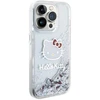 Hello Kitty HKHCP14LLIKHET Apple iPhone 14 Pro 6.1″ sidabrinis kietas dėklas Liquid Glitter Charms Kitty Hea
