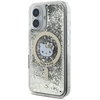 Hello Kitty HKHMP16SLGDIK Apple iPhone 16 6.1″ juodos spalvos auksinis kietas dėklas Liquid Glitter Fever MagSa