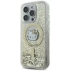 Hello Kitty HKHMP16XLGDIH Apple iPhone 16 Pro Max 6.9″ baltos spalvos auksinis kietas dėklas Liquid Glitter Fev