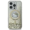 Hello Kitty HKHMP16XLGDIH Apple iPhone 16 Pro Max 6.9″ baltos spalvos auksinis kietas dėklas Liquid Glitter Fev