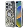 Hello Kitty HKHMP16XLGDIK Apple iPhone 16 Pro Max 6.9″ juodos spalvos auksinis kietas dėklas Liquid Glitter Fe