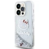 Hello Kitty HKHCP13XLIKHET Apple iPhone 13 Pro Max 6.7″ sidabrinis kietas dėklas Liquid Glitter Charms Kitty