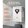 VEVOR Hibridinis saulės inverteris su įkrovikliu 6000W