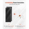 VEVOR 12V 400W saulės ir vėjo energijos rinkinys