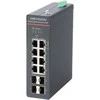 Šakotuvas Hikvision 12 prievadų 8 PoE pramoninis valdomas komutatorius DS-3T1512HP-SI-8P4F