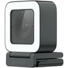Hikvision iDS-UL4P AI Pārvaldīts 2K QHD 4MP USB-C Webkamera ar Automātisko Fokusu un Mikrofona Melna