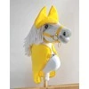 Hobby Horse geltona fleece antklodė ir ausinukai