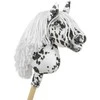 Super Hobby Horse Hobby Horse lazdelinis arkliukas leopardinis su balta karčiais A4