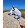 Super Hobby Horse Hobby Horse lazdelinis arkliukas leopardinis su balta karčiais A4