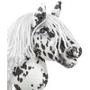 Hobby Horse lazdelinis arkliukas leopardinis su balta karčiais A4