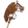 Hobby Horse lazdelinis arkliukas rudas leopardinis su ruda karčiais Premium A4