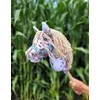 Hobby Horse lazdelinis arkliukas su ruda leopardine spalva ir smėlio karčiais