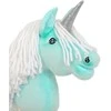 Hobby Horse vienaragis ant lazdos mėtinės spalvos su balta karčiene