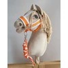 Super Hobby Horse Hobbyhorse kantaras ir pavadys, neoninis oranžinis / baltas