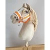 Super Hobby Horse Hobbyhorse kantaras ir pavadys, neoninis oranžinis / baltas