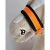 Super Hobby Horse Hobio žirgo kantaras su pavadžiu, juodas/neoninis oranžinis