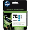 HP 3ED77A 712 DesignJet rašalas 29 ml (3 vnt.) mėlynas