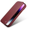 iCarer CE Premium Leather Folio dėklas iPhone 14 Plus , magnetinis atlenkiamas odinis dėklas MagSafe , raudonas (WMI14220715-RD)
