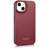 iCarer CE Premium Leather Folio dėklas iPhone 14 Plus , magnetinis atlenkiamas odinis dėklas MagSafe , raudonas (WMI14220715-RD)