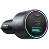 Joyroom JR-CCN07 145W automobilinis įkroviklis 2xUSB-C USB-A + 100W USB-C laidas - tamsiai pilkas