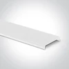 Įleidžiamas magnetinių sistemų bėgelis MAXI, baltas, 1m, 42001R/W