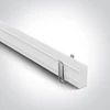 Įleidžiamas magnetinių sistemų bėgelis MAXI, baltas, 1m, 42001R/W