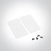 Įleidžiamas magnetinių sistemų bėgelis MAXI, baltas, 1m, 42001R/W
