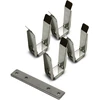 Įleidžiamas magnetinių sistemų bėgelis MIDI, baltas, 2m, 42002RB/W