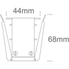 Įleidžiamas magnetinių sistemų bėgelis MIDI, baltas, 1m, 42001RB/W