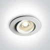 Įleidžiamas pakreipiamas šviestuvas, GU10, baltas, 11105A1/W
