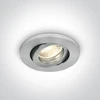 Įleidžiamas pakreipiamas šviestuvas, GU5.3, aliuminio sp., 11105AC/AL