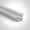 Įleidžiamas profilis, baltas, 2m, komplektuojamas su baltu difuzorium ir užbaigimais, 12mm LED juostai, 7903TR/W