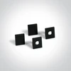 Įleidžiamas profilis, juodas, 2m, komplektuojamas su juodu difuzoriumi ir užbaigimais, 10mm LED juostai, 7901TR/B