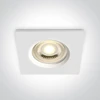 Įleidžiamas šviestuvas, GU10, baltas, IP65, 50105R1/W