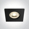 Įleidžiamas šviestuvas, GU10, juodas, IP65, 50105R1/B