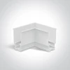 Įleidžiamo magnetinių sistemų bėgelio kampinis sujungimas, baltas, 42012AR/W