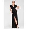 Ilga juoda suknelė be rankovių vakarui Figl
